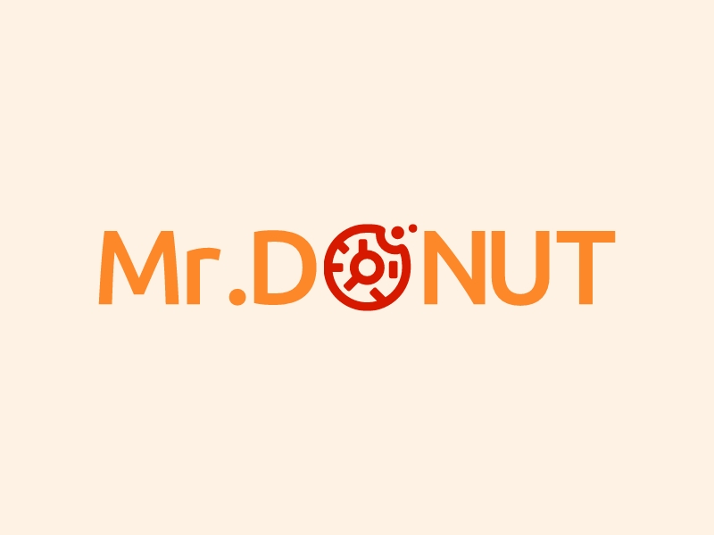 Mr.DONUT logo design