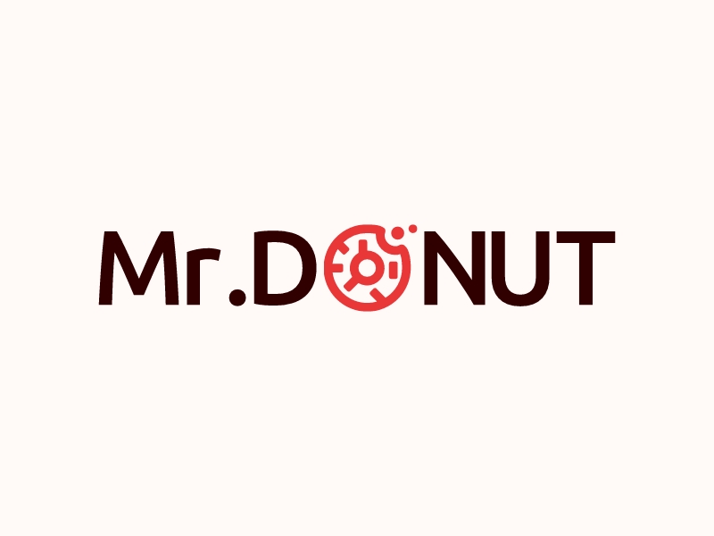 Mr.DONUT logo design