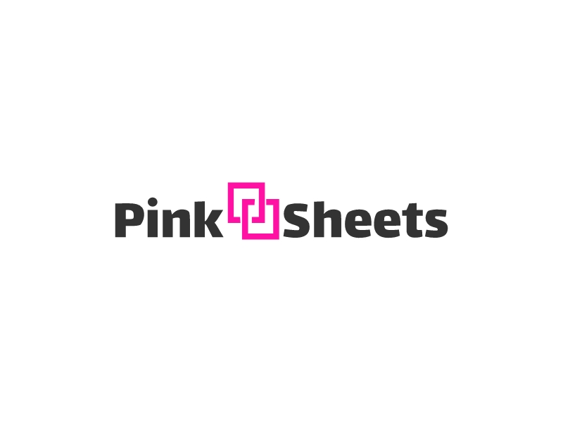 PinkSheets logo design