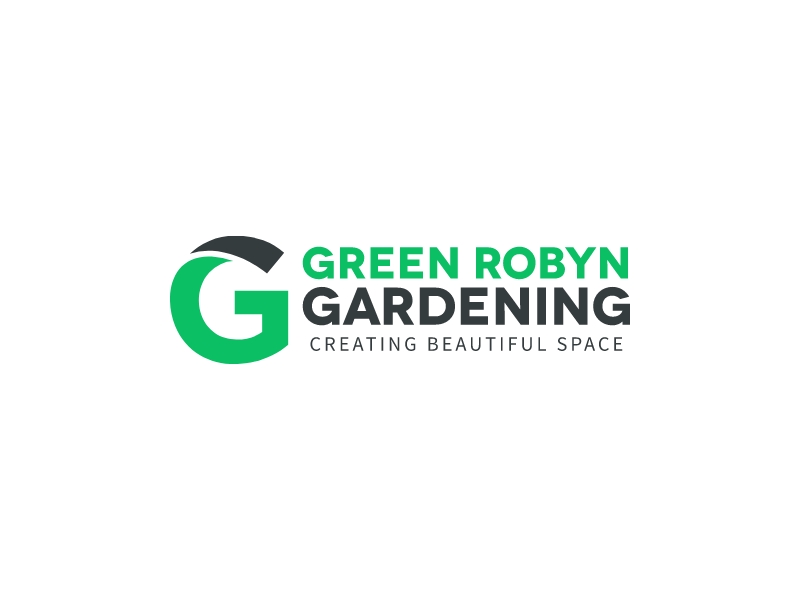 Green Robyn Gardening logo design